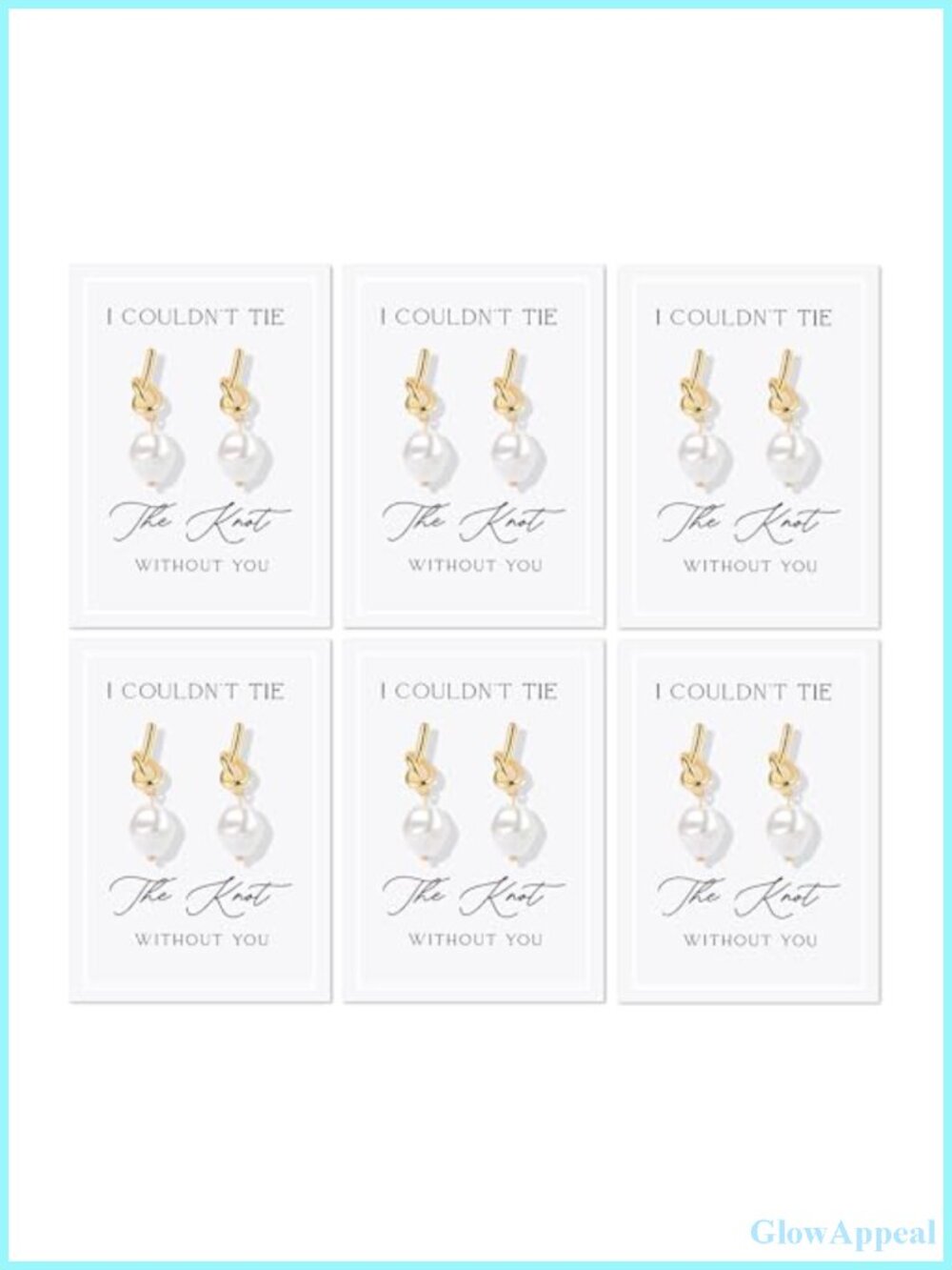 Bridesmaid Gift Set Pearl Drop Earrings Wedding Party 6 Pairs Keepsake